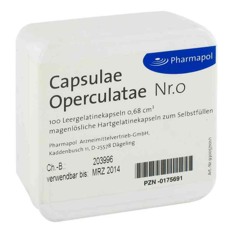 Capsulae Operculatae Kapseln Nummer 0 0,68 100 stk von Pharmapol Arzneimittelvertrieb-GmbH PZN 00175691