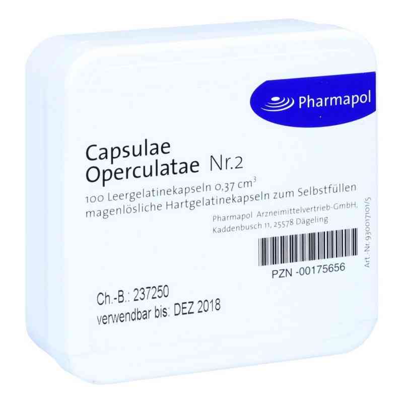 Capsulae Operculatae Kapseln Nummer 2 0,37 100 stk von Pharmapol Arzneimittelvertrieb-GmbH PZN 00175656