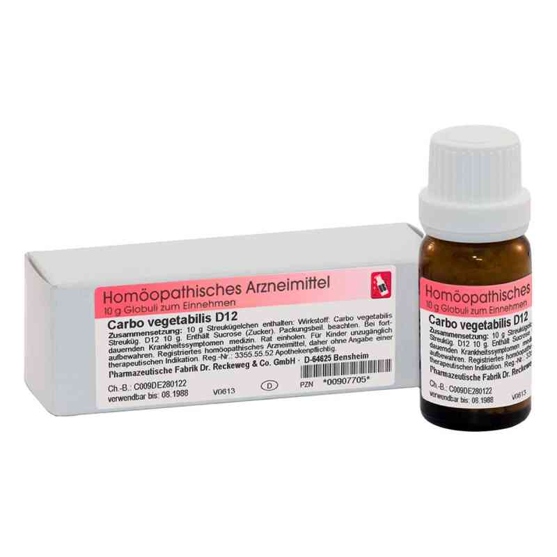 Carbo Vegetabilis D12 Globuli 10 g von Dr.RECKEWEG & Co. GmbH PZN 00907705