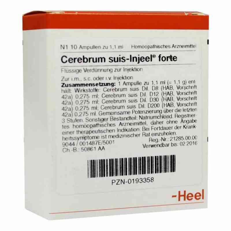 Cerebrum Suis Injeel forte Ampullen 10 stk von Biologische Heilmittel Heel GmbH PZN 00193358