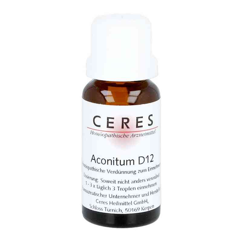 Ceres Aconitum D12 Dilution 20 ml von CERES Heilmittel GmbH PZN 00646802