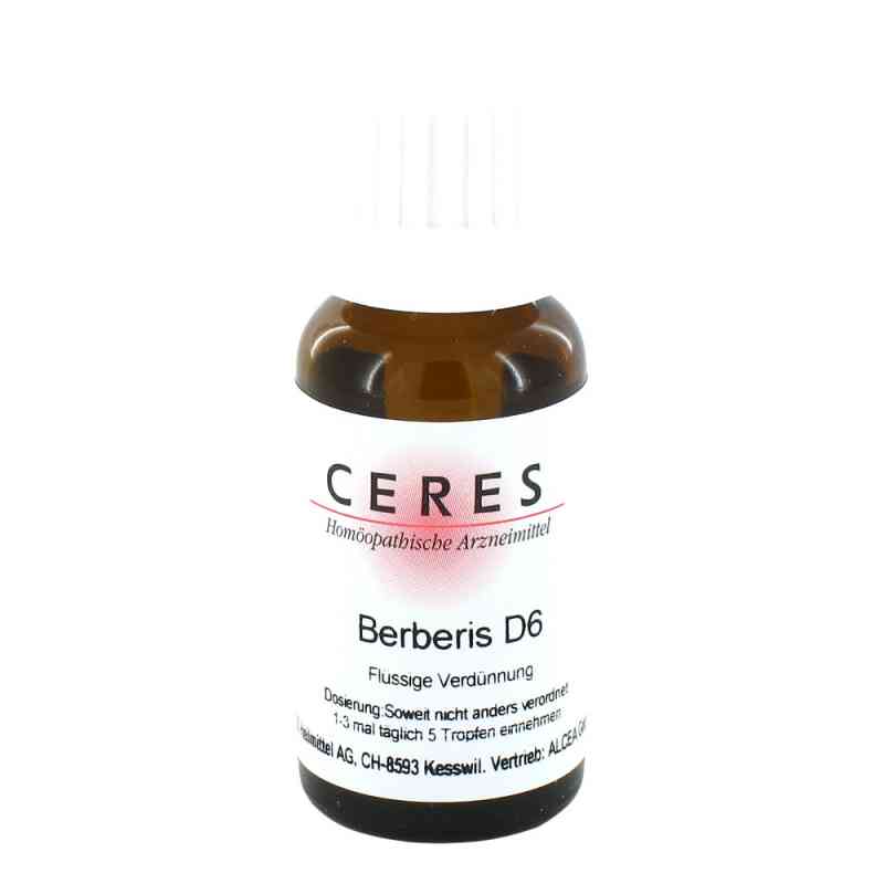 Ceres Berberis D6 Dilution 20 ml von CERES Heilmittel GmbH PZN 00937818