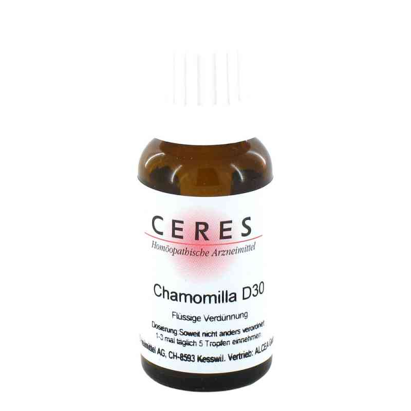 Ceres Chamomilla D30 Dilution 20 ml von CERES Heilmittel GmbH PZN 00947722