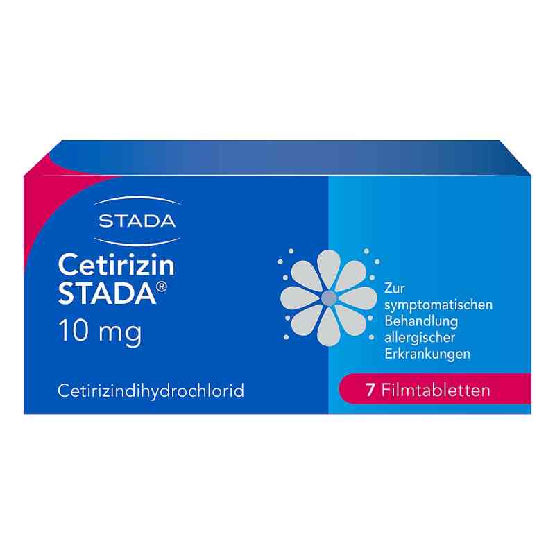 Cetirizin STADA 10mg Filmtabletten bei Allergien 7 stk von STADA Consumer Health Deutschland GmbH PZN 02246596