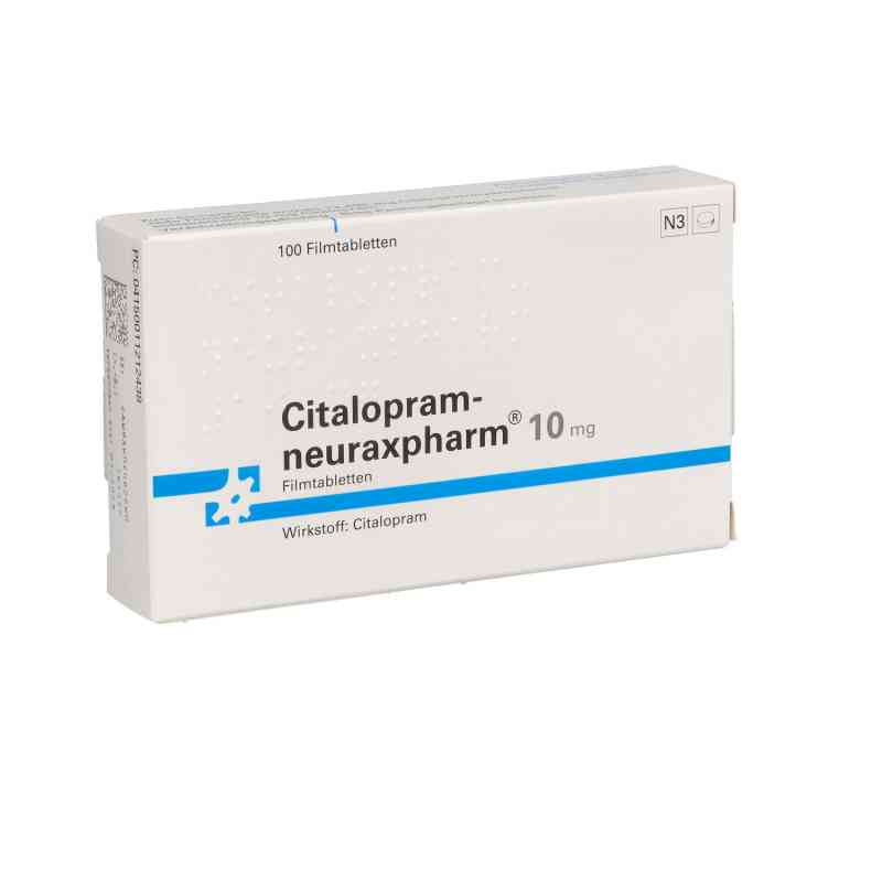 Citalopram-neuraxpharm 10mg 100 stk von neuraxpharm Arzneimittel GmbH PZN 01121243