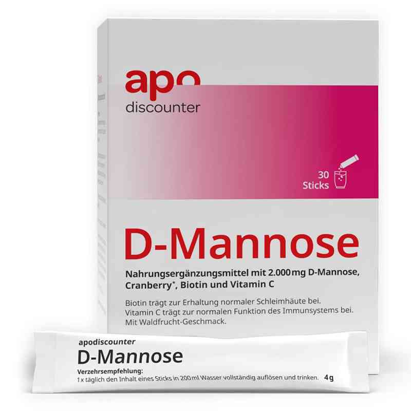  D-Mannose Sticks 2000 mg von apodiscounter 30X4 g von apo.com Group GmbH PZN 19484331