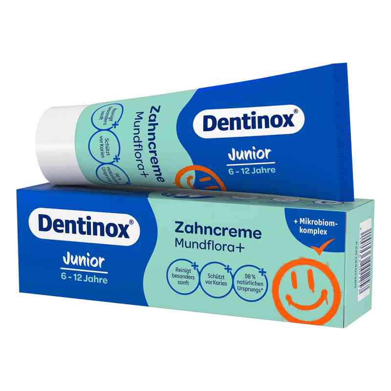 Dentinox® Zahncreme Mundflora+ Junior 75 ml von Dentinox Gesellschaft für pharmazeutische Präparat PZN 19401380