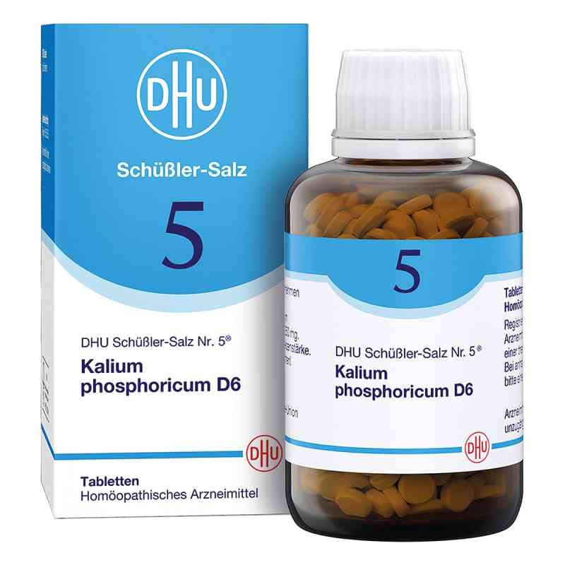 DHU Schüßler-Salz Nummer 5 Kalium phosphoricum D6 Tabletten 900 stk von DHU-Arzneimittel GmbH & Co. KG PZN 18182591
