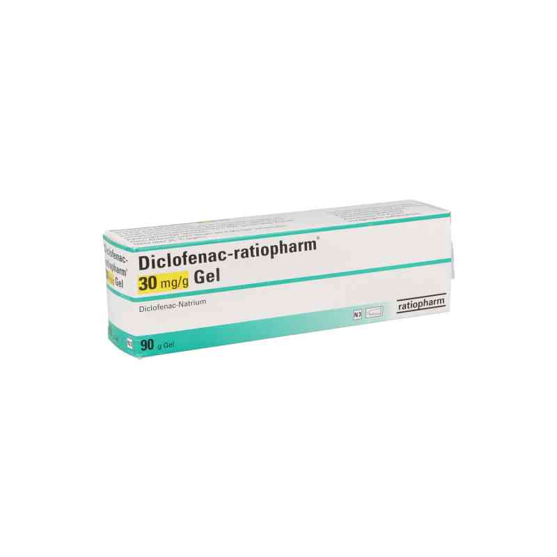 Diclofenac-ratiopharm 30 mg/g Gel 90 g von ratiopharm GmbH PZN 14164834