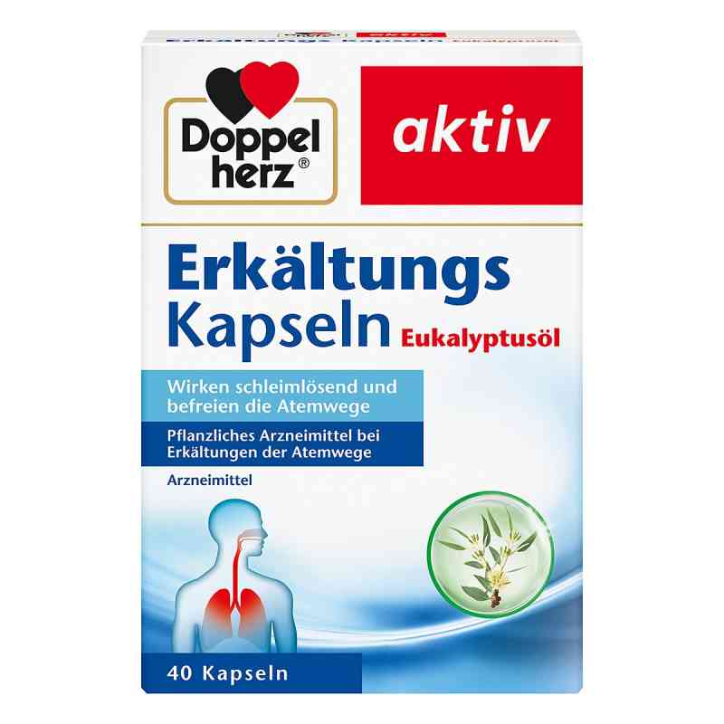 Doppelherz Erkältungskapseln mit Eukalyptusöl 40 stk von Queisser Pharma GmbH & Co. KG PZN 07091046