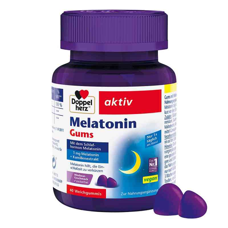 Doppelherz Melatonin Gums 40 stk von Queisser Pharma GmbH & Co. KG PZN 18129355