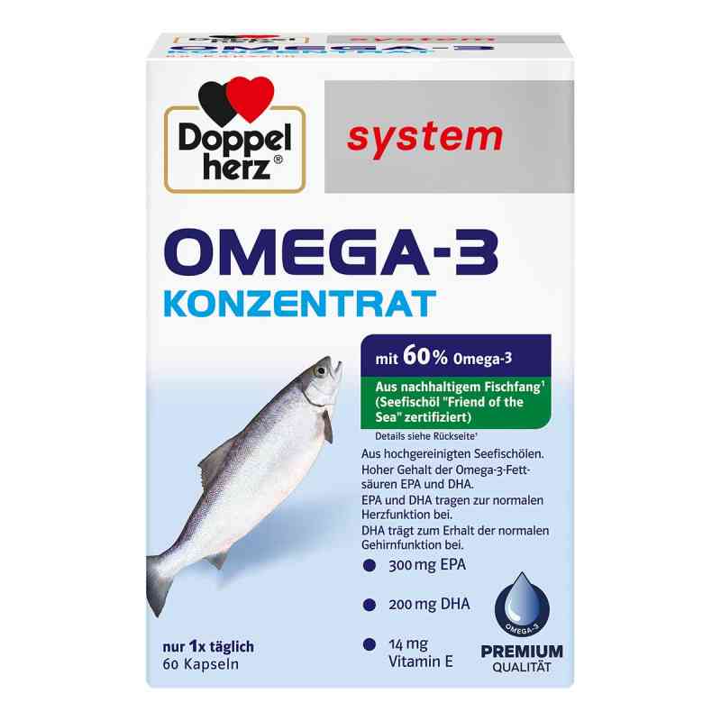 Doppelherz system Omega-3 Konzentrat 60 stk von Queisser Pharma GmbH & Co. KG PZN 06132731
