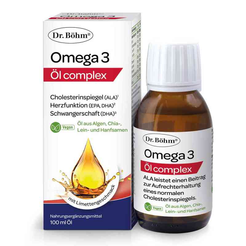 Dr. Böhm Omega-3 Öl Complex 100 ml von Apomedica Pharmazeutische Produkte GmbH PZN 19859759