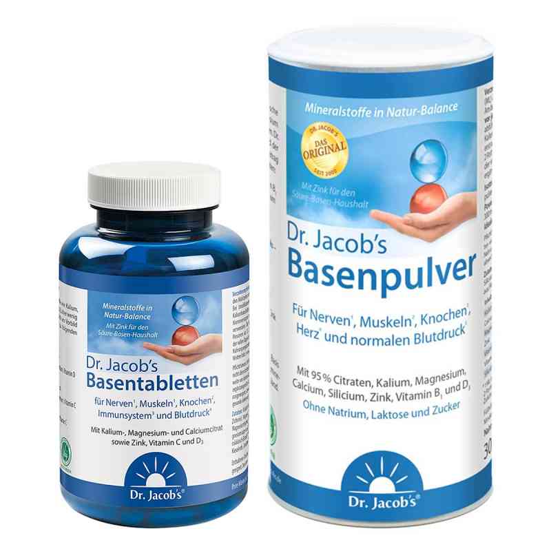 Dr. Jacob's Basentabletten + Dr. Jacob's Basenpulver Original 1 Pck von Dr. Jacob's Medical GmbH PZN 08102686