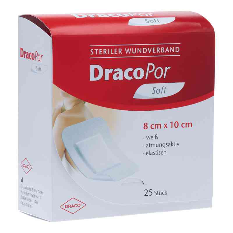 Dracopor Wundverband 10x8cm steril 25 stk von Dr. Ausbüttel GmbH & Co. KG PZN 01424771