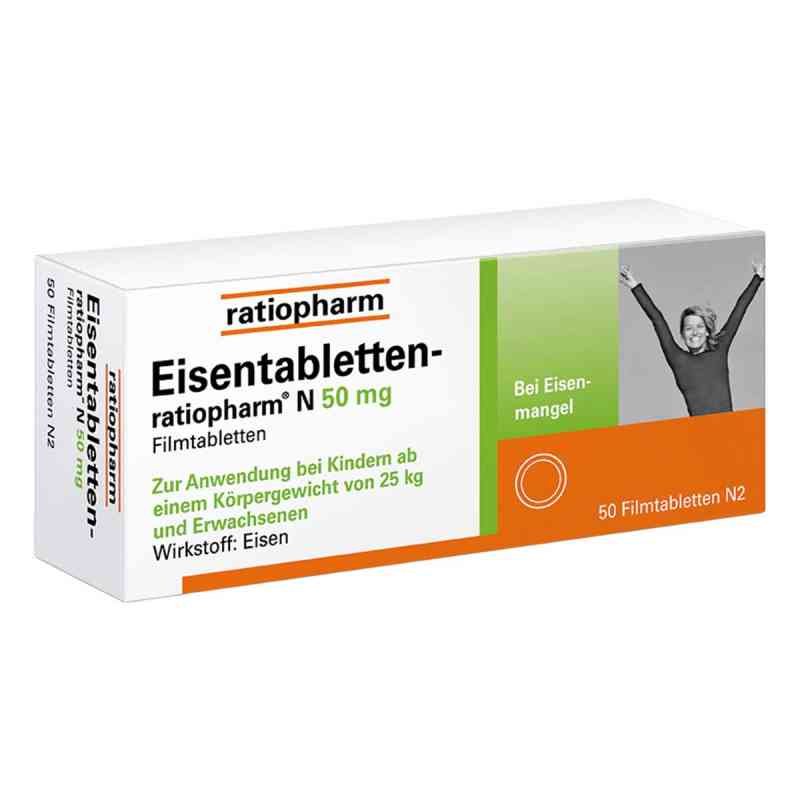 Eisentabletten-ratiopharm N 50 mg Filmtabletten 50 stk von ratiopharm GmbH PZN 06957696