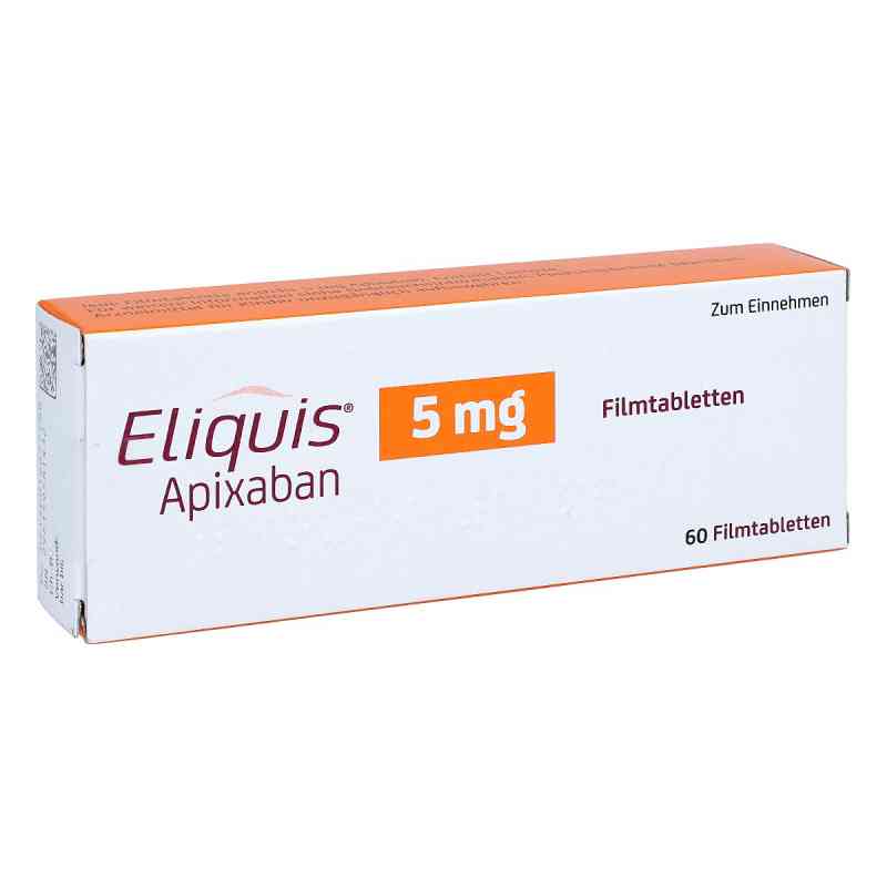 Eliquis 5 mg Filmtabletten 60 stk von Vertriebsgemeinschaft Bristol-My PZN 01647778
