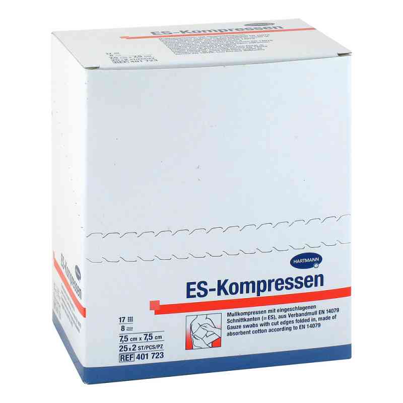 Es-kompressen steril 7,5x7,5 cm 8fach Cpc 25X2 stk von C P C medical GmbH & Co. KG PZN 10189949