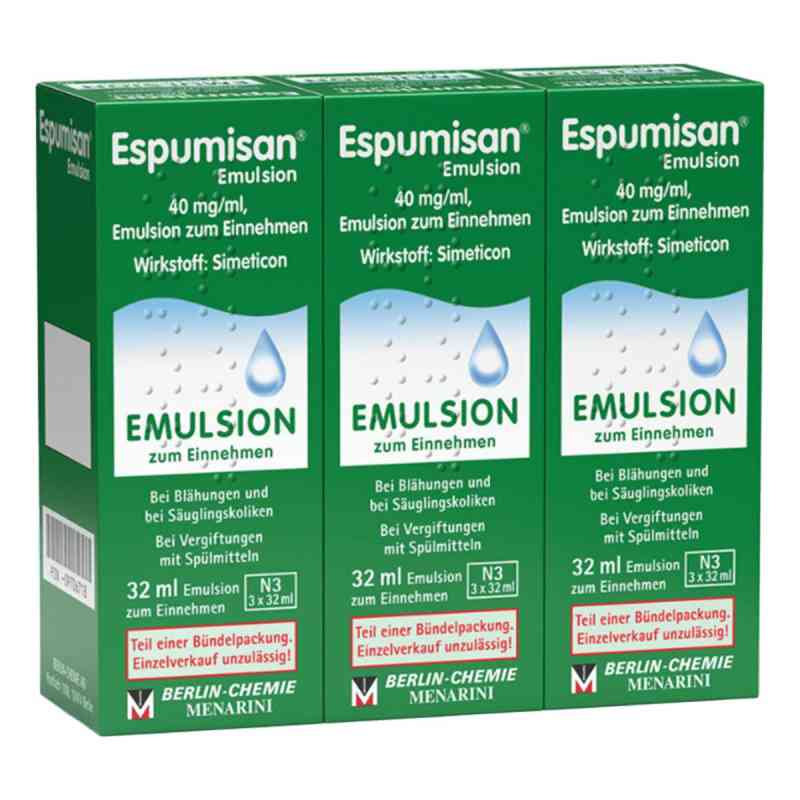 Espumisan Emulsion 3X32 ml von BERLIN-CHEMIE AG PZN 09706718