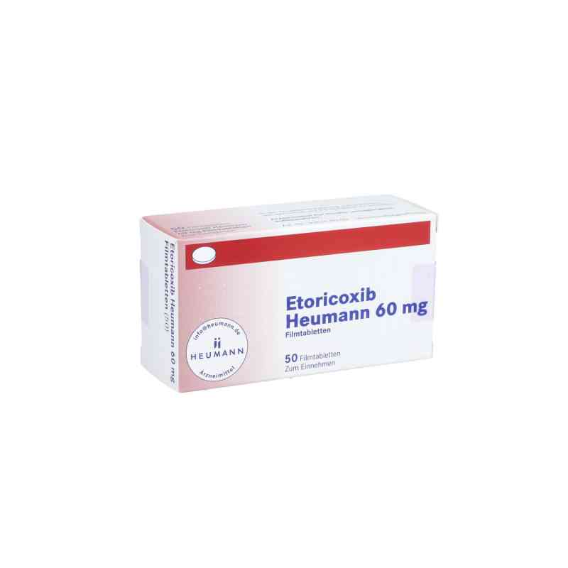 Etoricoxib Heumann 60 mg Filmtabletten 50 stk von HEUMANN PHARMA GmbH & Co. Generi PZN 12545101