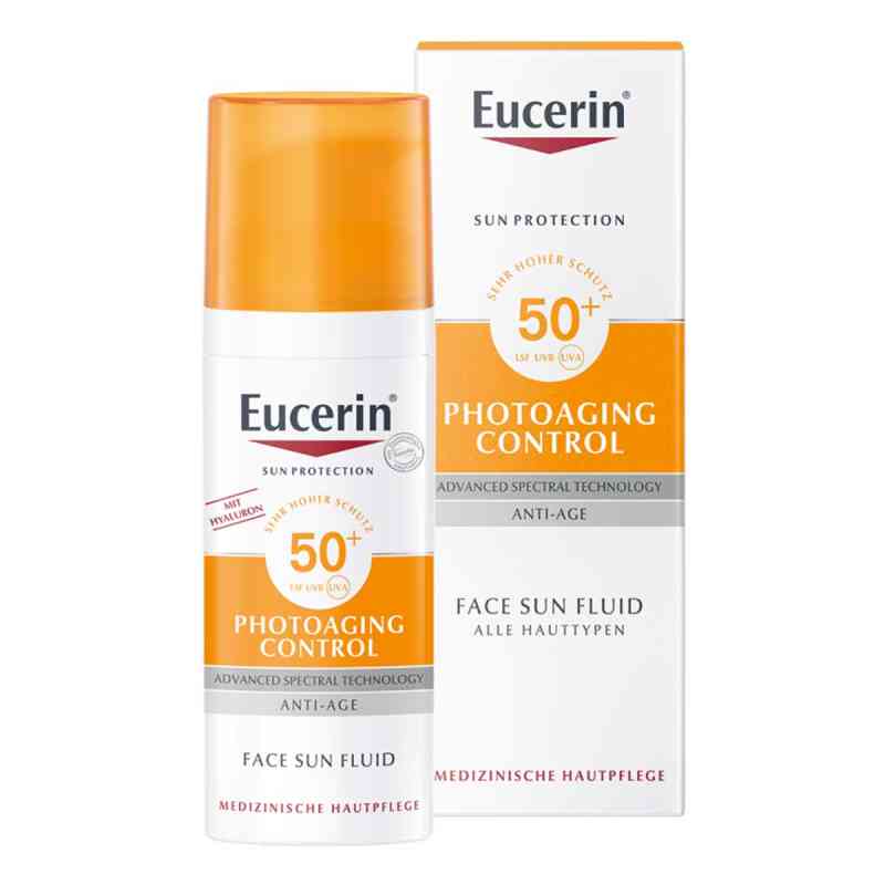 Eucerin Sun Photoaging Control Face Fluid LSF 50+ 50 ml von Beiersdorf AG Eucerin PZN 13827988