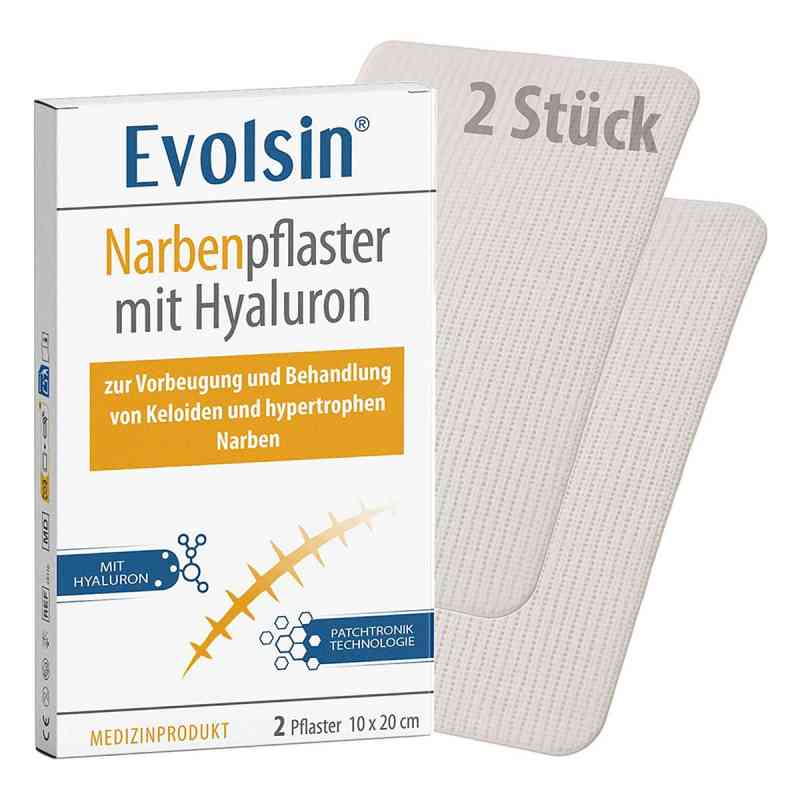 Evolsin Narbenpflaster mit Hyaluron 10x20 cm 2 stk von Evolsin medical UG (haftungsbeschränkt) PZN 19951264