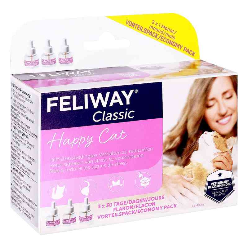 Feliway Classic Nachfüllflakon Vorteilspack für Katzen 3X48 ml von O'ZOO GmbH PZN 17364048