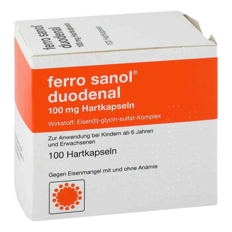 Ferro sanol duodenal 100mg 100 stk von Teofarma s.r.l. PZN 02799421