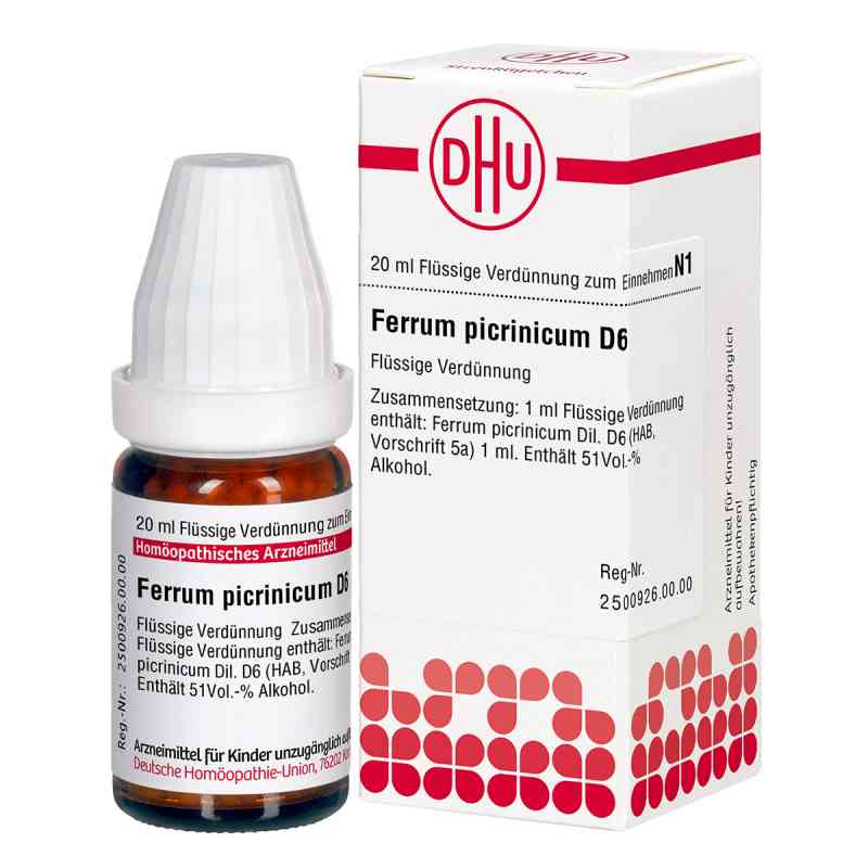 Ferrum Picrinicum D6 Dilution 20 ml von DHU-Arzneimittel GmbH & Co. KG PZN 02613847