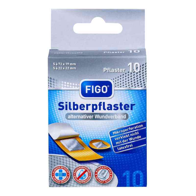 FIGO Silberpflaster 2 Größen 10 stk von S+H Pharmavertrieb GmbH PZN 19434818