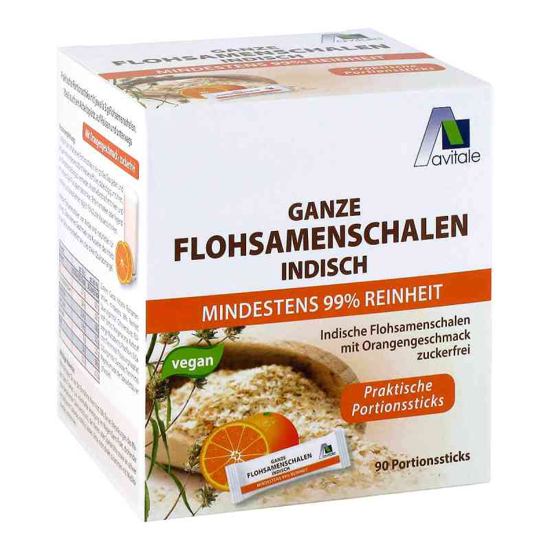 Flohsamenschalen indisch Sticks Orange 90 stk von Avitale GmbH PZN 16010940