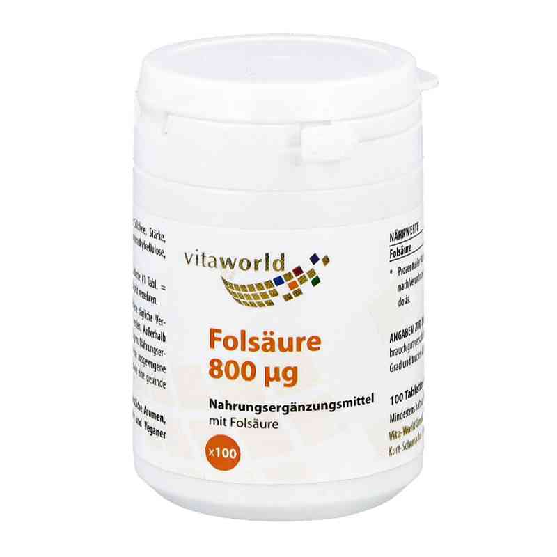 Folsäure 800 [my]g Tabletten 100 stk von Vita World GmbH PZN 10979077