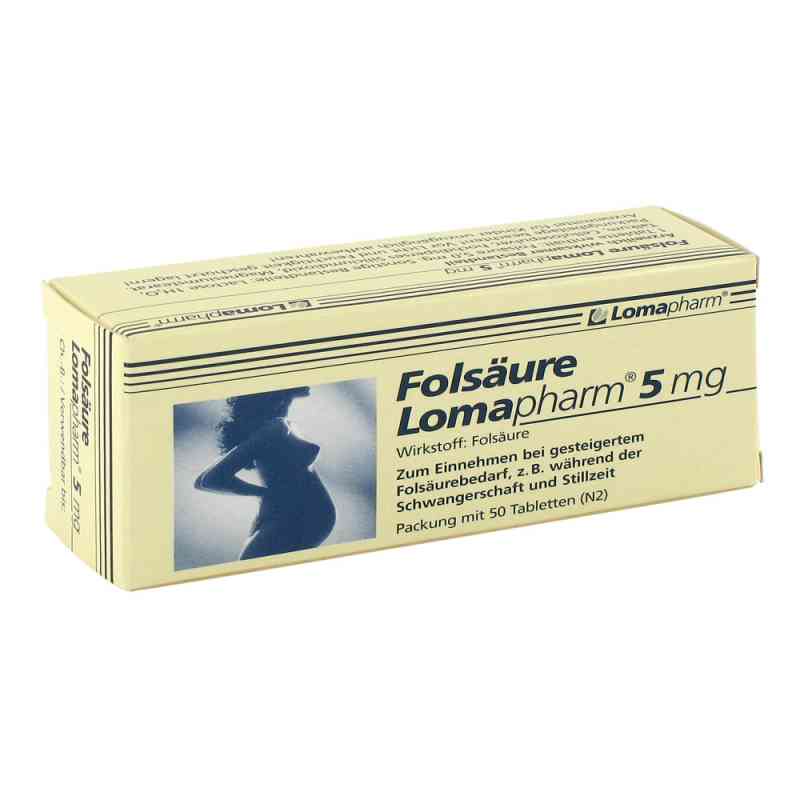 Folsäure Lomapharm 5 mg Tabletten 50 stk von LOMAPHARM GmbH PZN 01713340