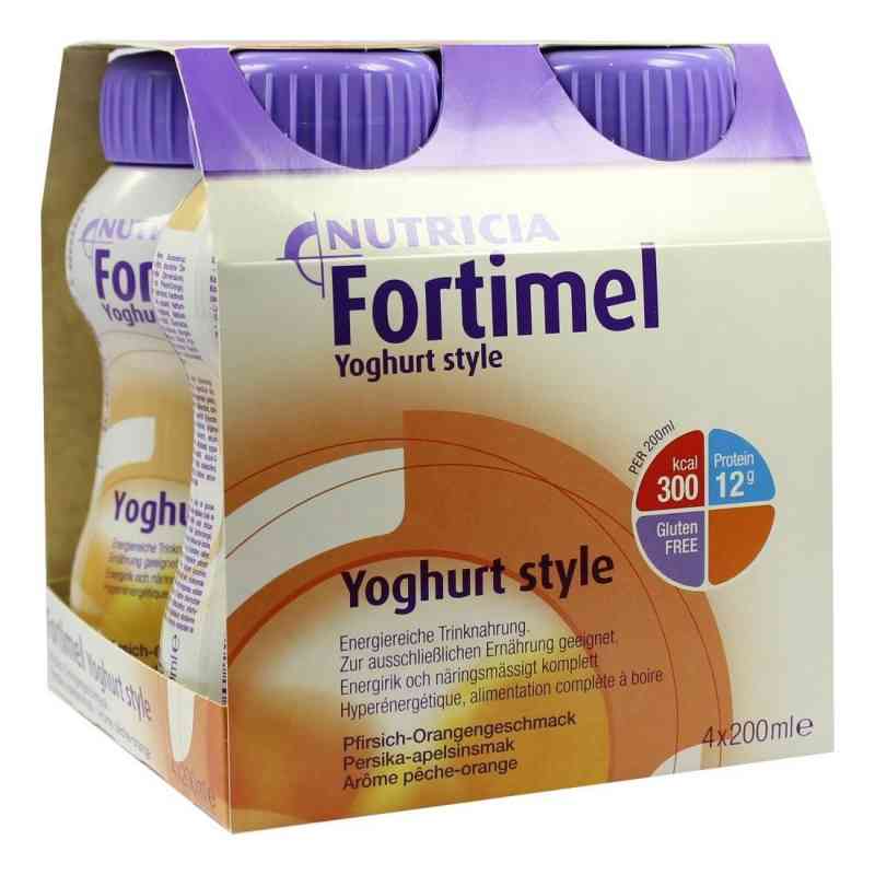 Fortimel Yoghurt Style Pfirsich Orangegeschmack 4X200 ml von Danone Deutschland GmbH PZN 01124968