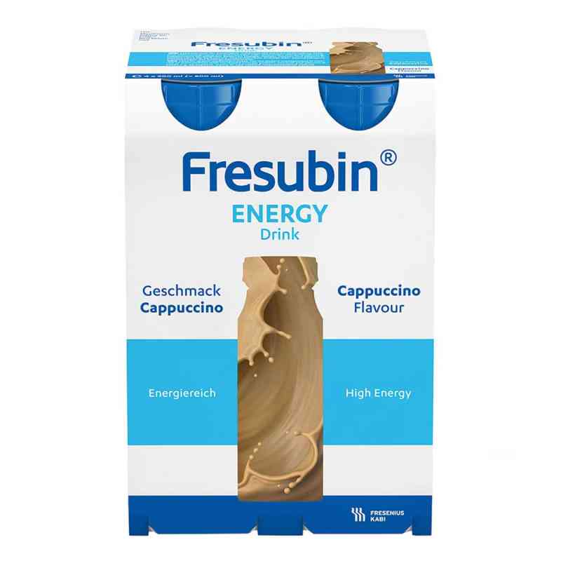 Fresubin Energy Drink Cappuccino Trinkflasche 4X200 ml von Fresenius Kabi Deutschland GmbH PZN 03692748