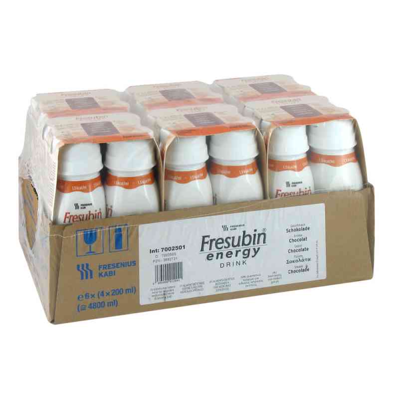 Fresubin Energy Drink Schokolade Trinkflasche 6X4X200 ml von Fresenius Kabi Deutschland GmbH PZN 03692731