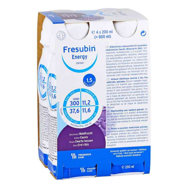 Fresubin Energy Drink Waldfrucht Trinkflasche Cpc 4X200 ml von C P C medical GmbH & Co. KG PZN 10134115