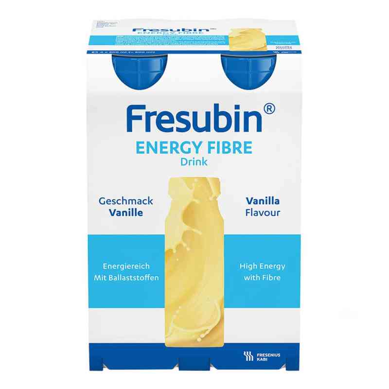 Fresubin Energy Fibre Drink Vanille Trinkflasche 4X200 ml von Fresenius Kabi Deutschland GmbH PZN 06892614
