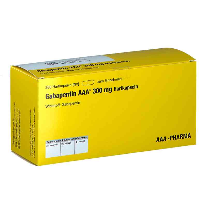 Gabapentin AAA 300mg 200 stk von AAA - Pharma GmbH PZN 00310002