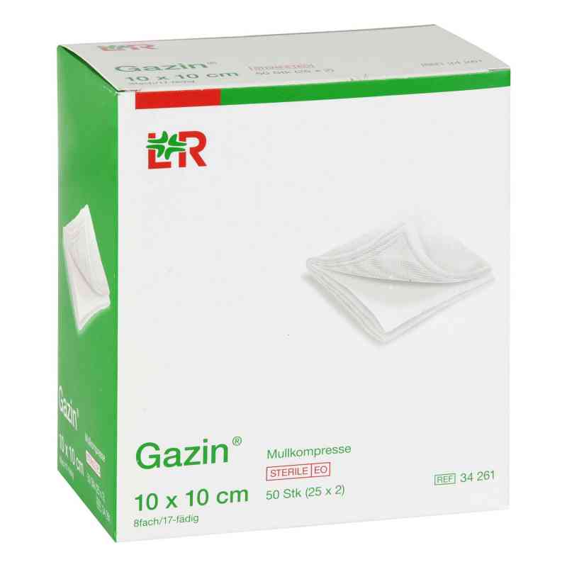 Gazin Kompressen 10x10cm 8fach steril 25X2 stk von JUNEK Europ-Vertrieb GmbH PZN 00150722