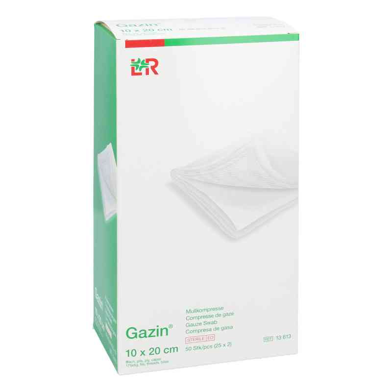 Gazin Kompressen 10x20cm 8fach steril 25X2 stk von JUNEK Europ-Vertrieb GmbH PZN 00150745