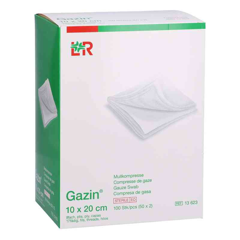 Gazin Kompressen 10x20cm 8fach steril 50X2 stk von JUNEK Europ-Vertrieb GmbH PZN 00150751
