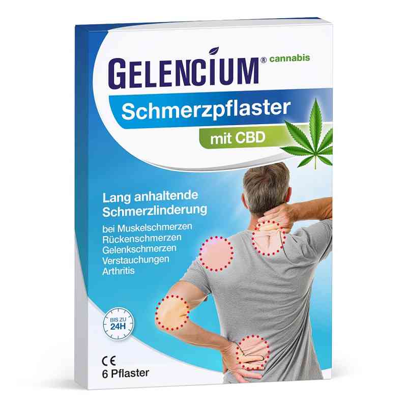 Gelencium Schmerzpflaster mit CBD 6 stk von Heilpflanzenwohl GmbH PZN 19366181