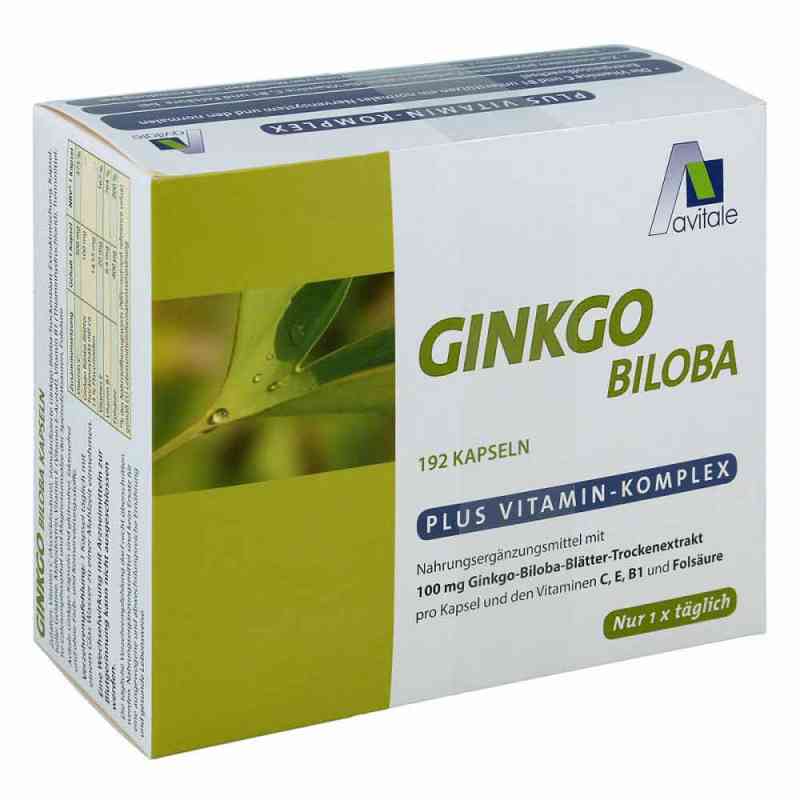 Ginkgo 100 mg Kapseln+b1+c+e 192 stk von Avitale GmbH PZN 02909335