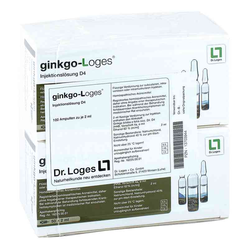 Ginkgo-Loges Injektionslösung D4 Ampullen 100X2 ml von Dr. Loges + Co. GmbH PZN 13703944