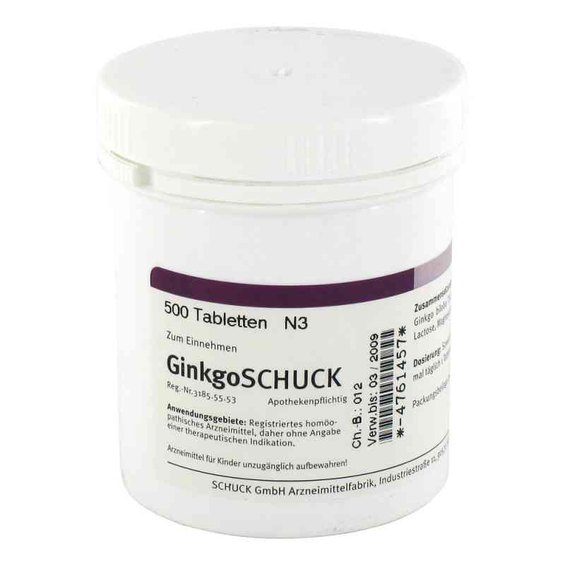 Ginkgoschuck Tabletten 500 stk von SCHUCK GmbH Arzneimittelfabrik PZN 04761457