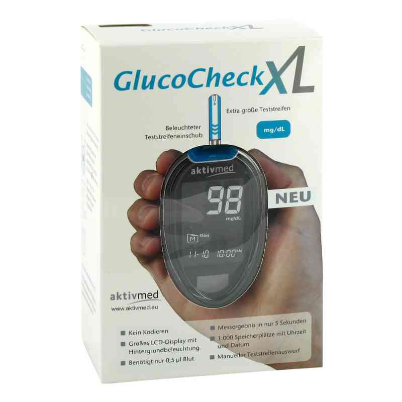 Gluco Check Xl Blutzuckermess Set mg/dl 1 stk von Aktivmed GmbH PZN 07543502