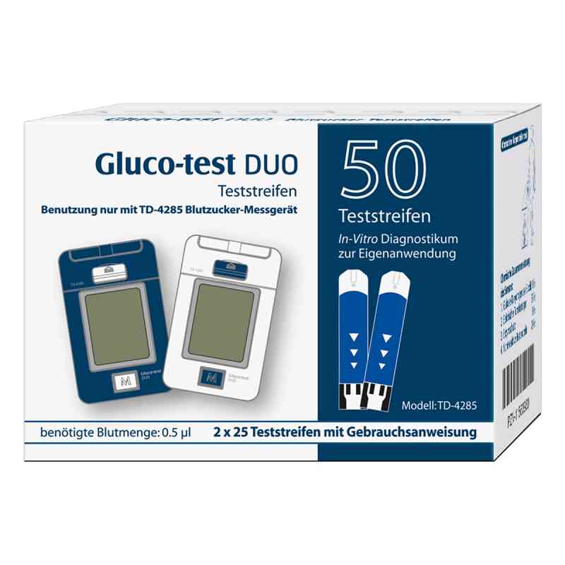 Gluco Test Duo Teststreifen 50 stk von Aristo Pharma GmbH PZN 11563930