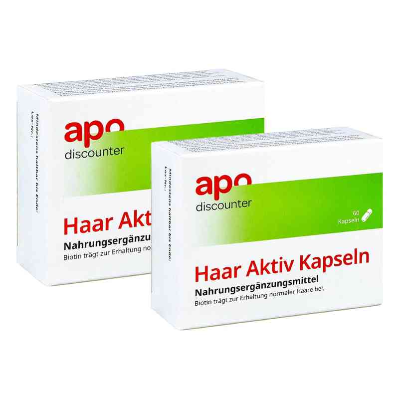Haar Aktiv Kapseln von apodiscounter 2x 60 stk von apo.com Group GmbH PZN 08101850