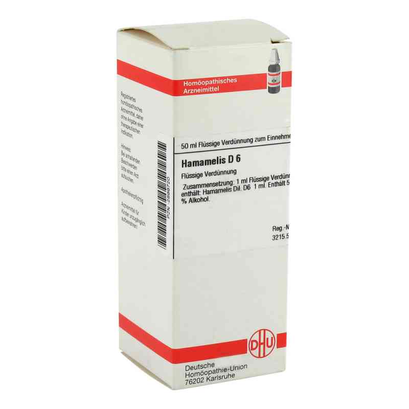 Hamamelis D6 Dilution 50 ml von DHU-Arzneimittel GmbH & Co. KG PZN 02899720